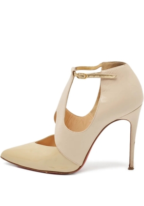 Christian Louboutin Pre-Owned 100mm Dictata pumps - Neutrals