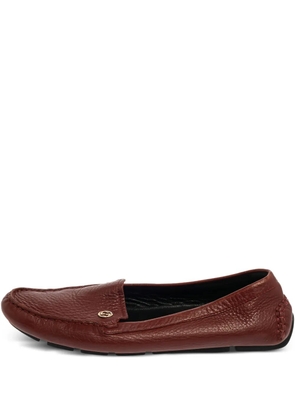 Gucci Pre-Owned Interlocking G-logo loafers - Brown