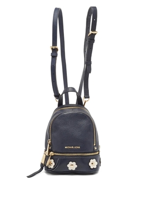 Michael Kors Vintage floral leather backpack - Blue