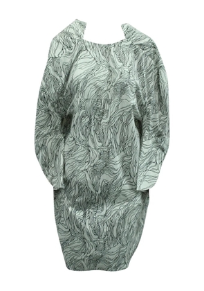 Marni Pre-Owned graphic-print long-sleeve mini dress - White