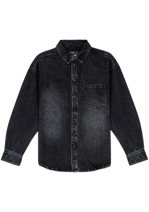 Purple Brand long-sleeve denim shirt - Black