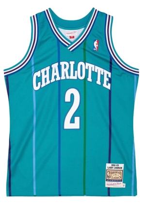 Mitchell & Ness 'NBA Charlotte Hornets 92 Larry Johnson' authentic road jersey - Blue