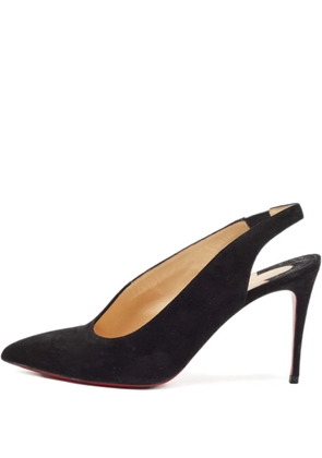 Christian Louboutin Pre-Owned 100mm suede heeled pumps - Black