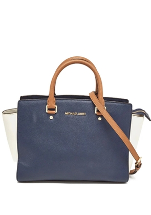 Michael Kors Vintage Pre-owned two-tone structured handbag - Blue