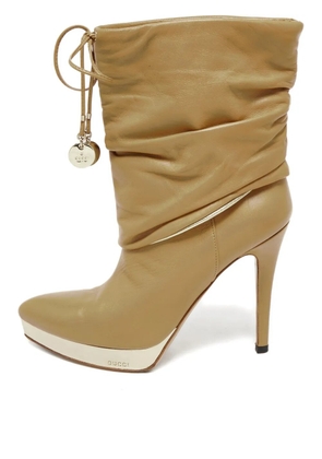 Gucci Pre-Owned 110mm platform ankle boots - Neutrals