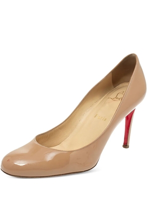Christian Louboutin Pre-Owned 85mm Fifi leather pumps - Neutrals