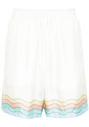 Casablanca Maison De Reve silk shorts - White