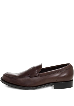 Tod's Vintage pre-owned leather penny-slot loafers - Brown