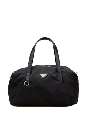 Prada Pre-Owned 2013-2025 Saffiano Trimmed Tessuto handbag - Black