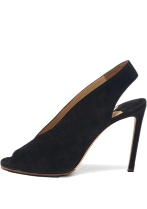 Jimmy Choo Pre-Owned 130mm suede slingback pumps - Black