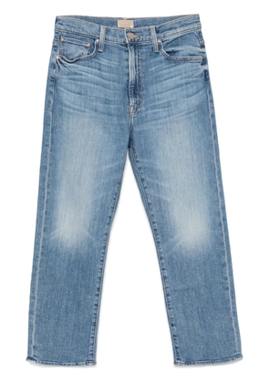 MOTHER The Ditcher zip cropped jeans - Blue