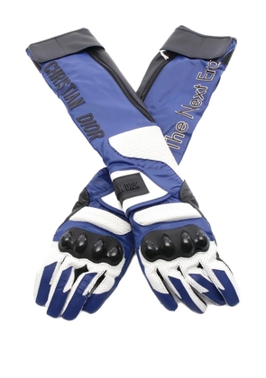 Christian Dior Pre-Owned 2020s long leather gloves - Blue