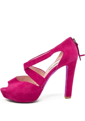 Miu Miu Pre-Owned 130mm suede pumps - Pink