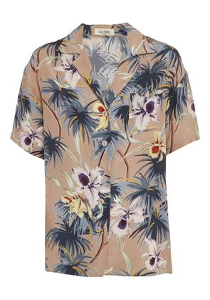 Valentino Garavani Pre-Owned 2024 floral tropical shirt - Brown