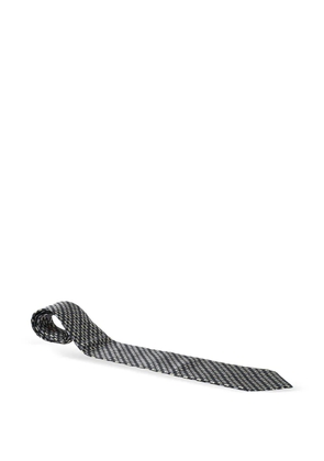 Brioni Vintage geometric-pattern tie - Black