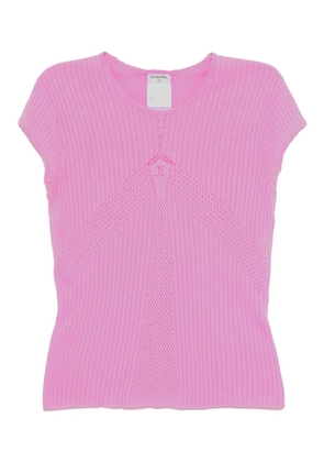 CHANEL Pre-Owned 2004 short-sleeved top - Pink