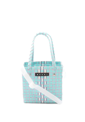 Marni Pre-Owned 20's woven tote bag - Blue