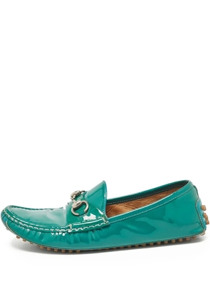 Gucci Pre-Owned Horsebit-detailed loafers - Green