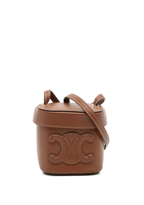 Celine Pre-Owned 2022 Small Calfskin Cuir Triomphe Box Bag crossbody bag - Brown