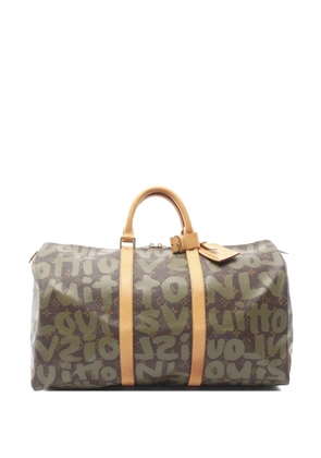 Louis Vuitton Pre-Owned 2001 Keepall 50 Boston Graffiti monogram bag - Brown