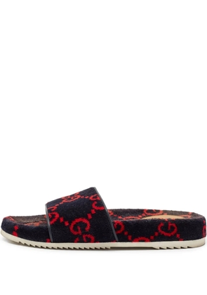 Gucci Pre-Owned GG patterned sandals - Blue