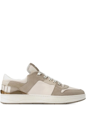 Jimmy Choo Florent suede-panelled sneakers - Neutrals