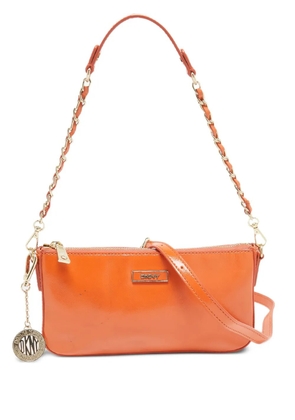DKNY Vintage pre-owned patent-leather shoulder bag - Orange