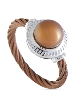 Charriol stainless steel pearl ring - Silver