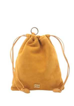 Miu Miu Pre-Owned 2010-2025 Suede Camoscio pouch - Brown