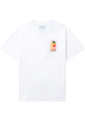 Casablanca Tennis Club Icon organic cotton T-shirt - White