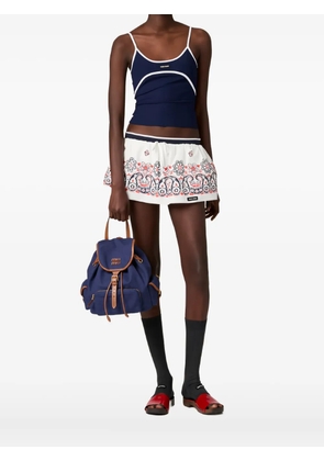 Miu Miu round-neck tank top - Blue