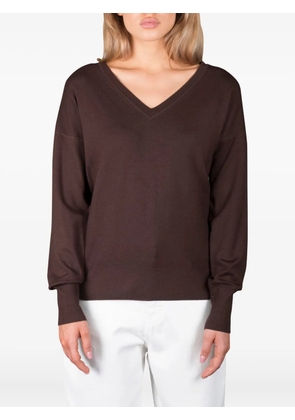 Moorer V-neck sweater - Brown