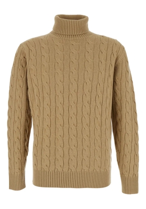 Kangra cable-knit turtleneck sweater - Neutrals