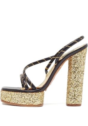 Marc Jacobs Vintage 140mm leather platform sandals - Black