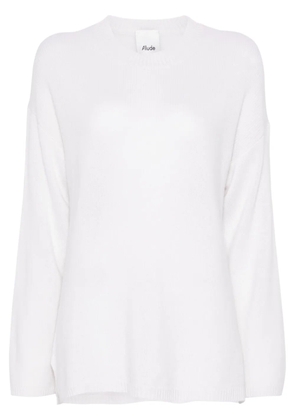 Allude cashmere crew-neck sweater - White