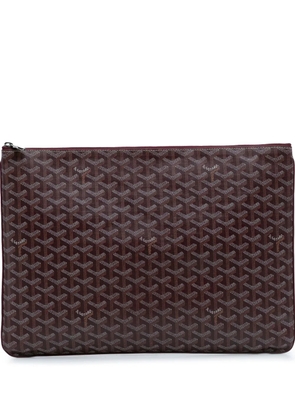 Goyard Pre-Owned 2015 Goyardine Senat GM clutch bag - Red