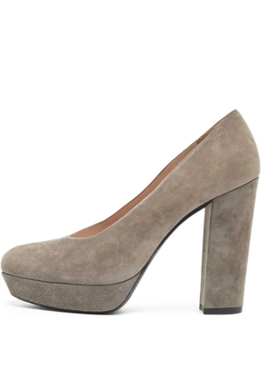 Miu Miu Pre-Owned 130mm platform pumps - Grey