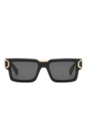 Philipp Plein Eyewear rectangular-frame sunglasses - Black