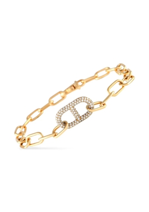 LB Exclusive 18kt yellow gold diamond chain bracelet