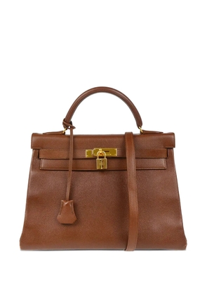 Hermès Pre-Owned 1994 Kelly 32 Retourne two-way tote bag - Brown