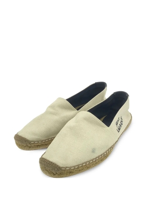 Saint Laurent Pre-Owned leather espadrilles - Neutrals