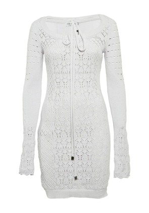 The Attico crochet dress - White