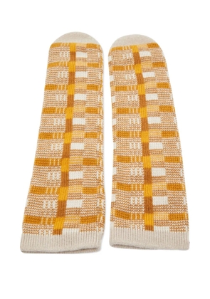 Hermès Pre-Owned geometric-pattern cashmere socks - Neutrals