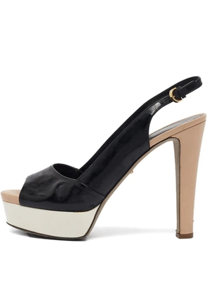 Sergio Rossi Vintage 110mm leather sandals - Black