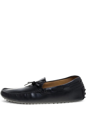 Tod's Vintage leather boat shoes - Black