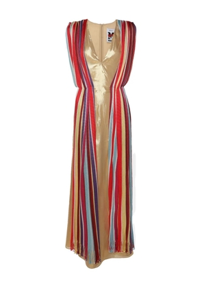 Missoni Pre-Owned v-neck maxi dress - Gold