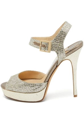 Jimmy Choo Pre-Owned Linda sandals - Gold