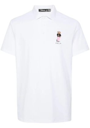 RLX Ralph Lauren Polo Bear-embroidered polo shirt - White