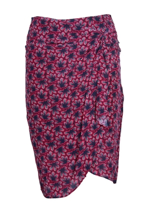 Isabel Marant Vintage floral-print wrap skirt - Pink