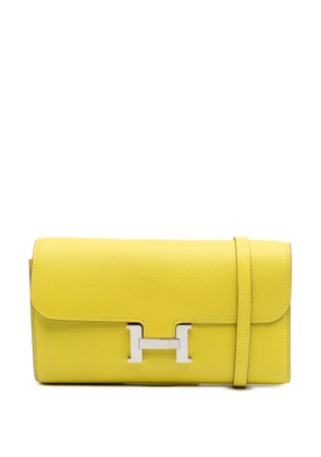 Hermès Pre-Owned 2021 Evercolor Constance Wallet To Go crossbody bag - Yellow